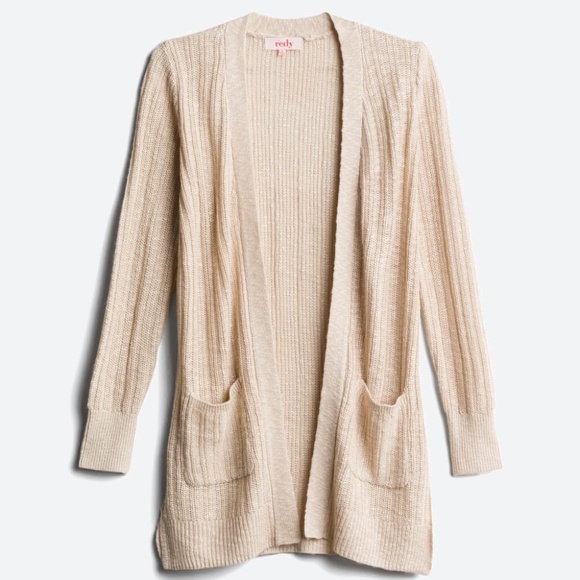 Andrina Two Pocket Textured Cardigan 